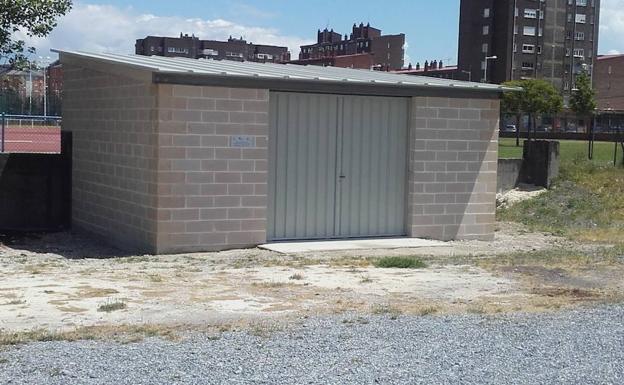 Imagen de la caseta construida por los alumnos.
