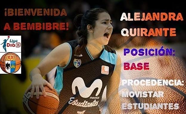 Imagen de Alejandra Quirante, nuevo fichaje del Pajariel Bembibre.