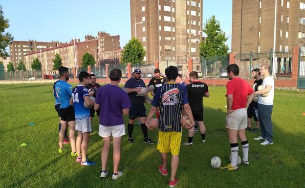 Imagen del inicio de la pretemporada de Bierzo Rugby.