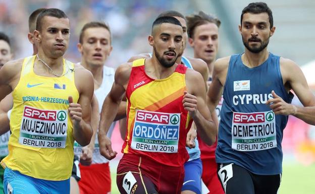 Saúl Ordóñez, en la seria de cuartos de final de Berlín.