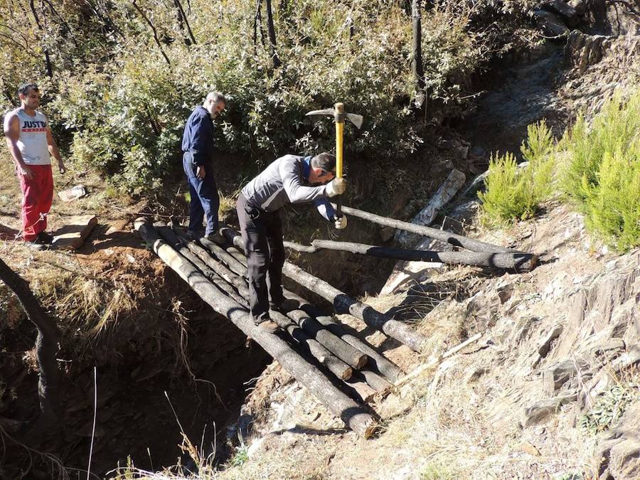 Fotos: Ponferrada pone en valor los canales romanos del Oza