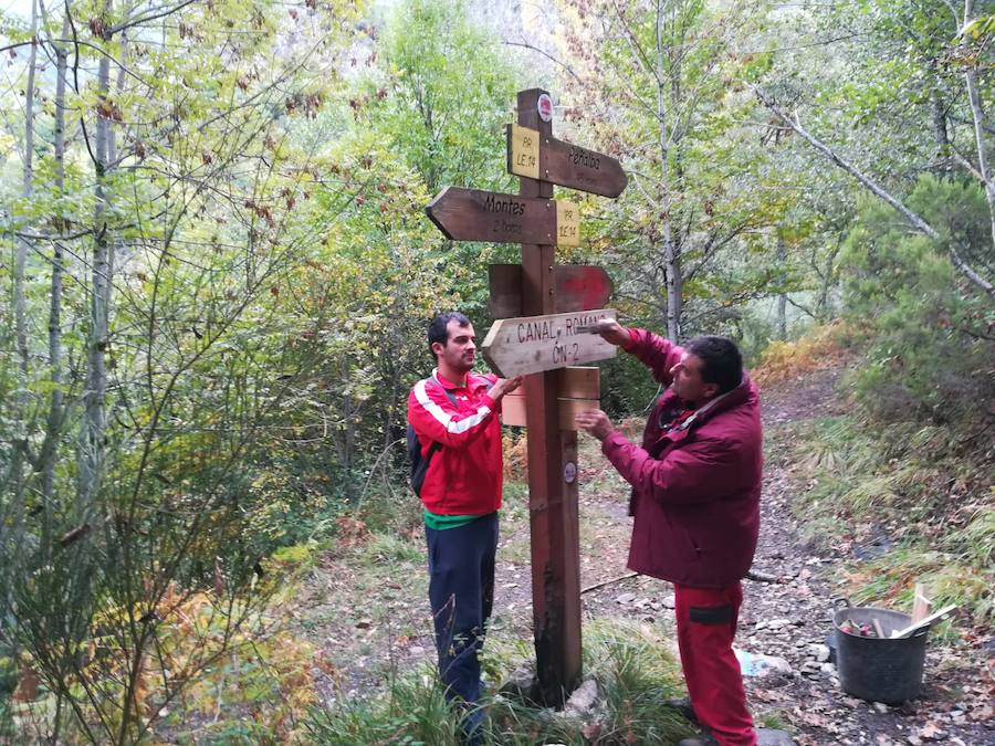 Fotos: Ponferrada pone en valor los canales romanos del Oza