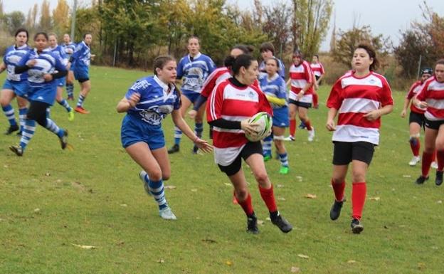 Imagen del partido del equipo femenino.