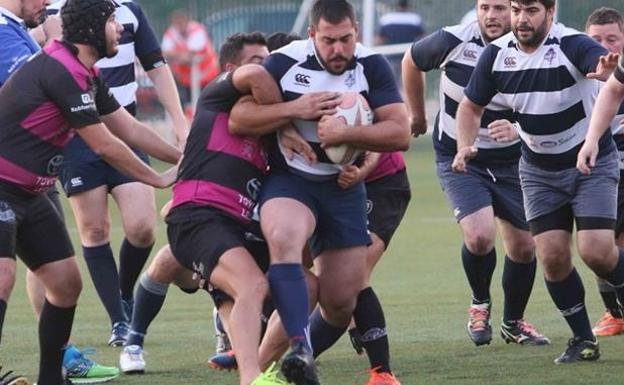 Imagen de un partido de Bierzo Rugby.