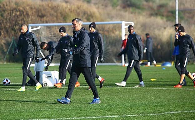 Entrenamiento de la Ponferradina.