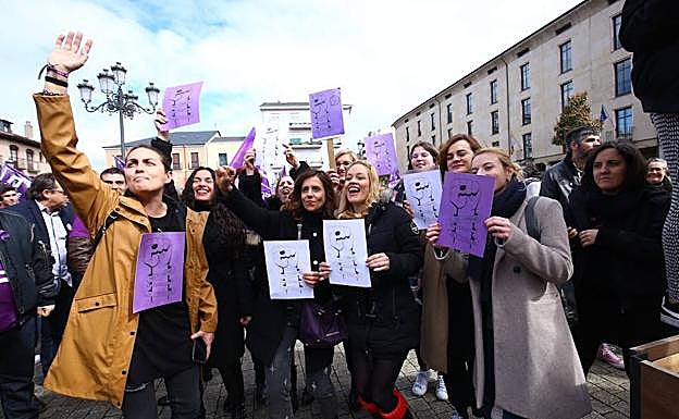 Manifestación del 8-M en Ponferrada.