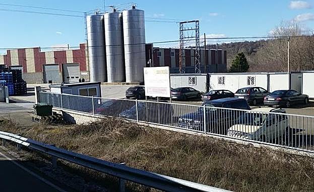 Imagen de la planta embotelladora de agua de Folgoso de la Ribera. 