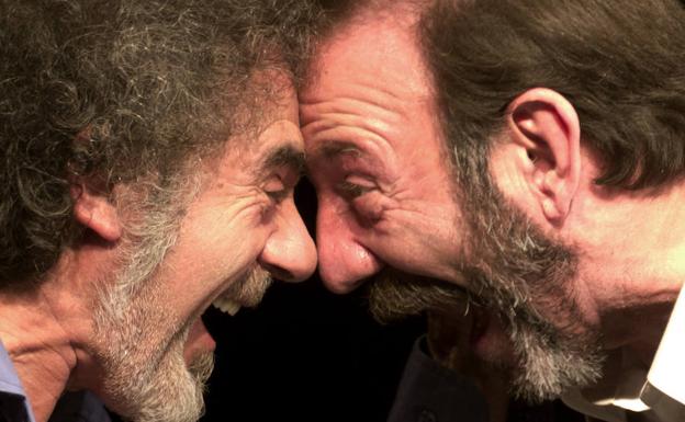 Los actores asturianos José Antonio Lobato y Manuel Pizarro.