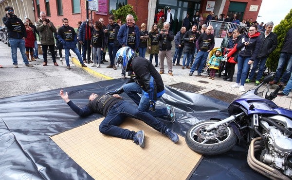 Fotos: Simulacro de accidente laboral en Ponferrada