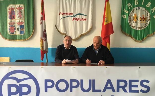 Sigifredo Benavides (izquierda) y Serafín Álvarez concurrirán por Ciudadanos a las elecciones municipales del 26 de mayo. 