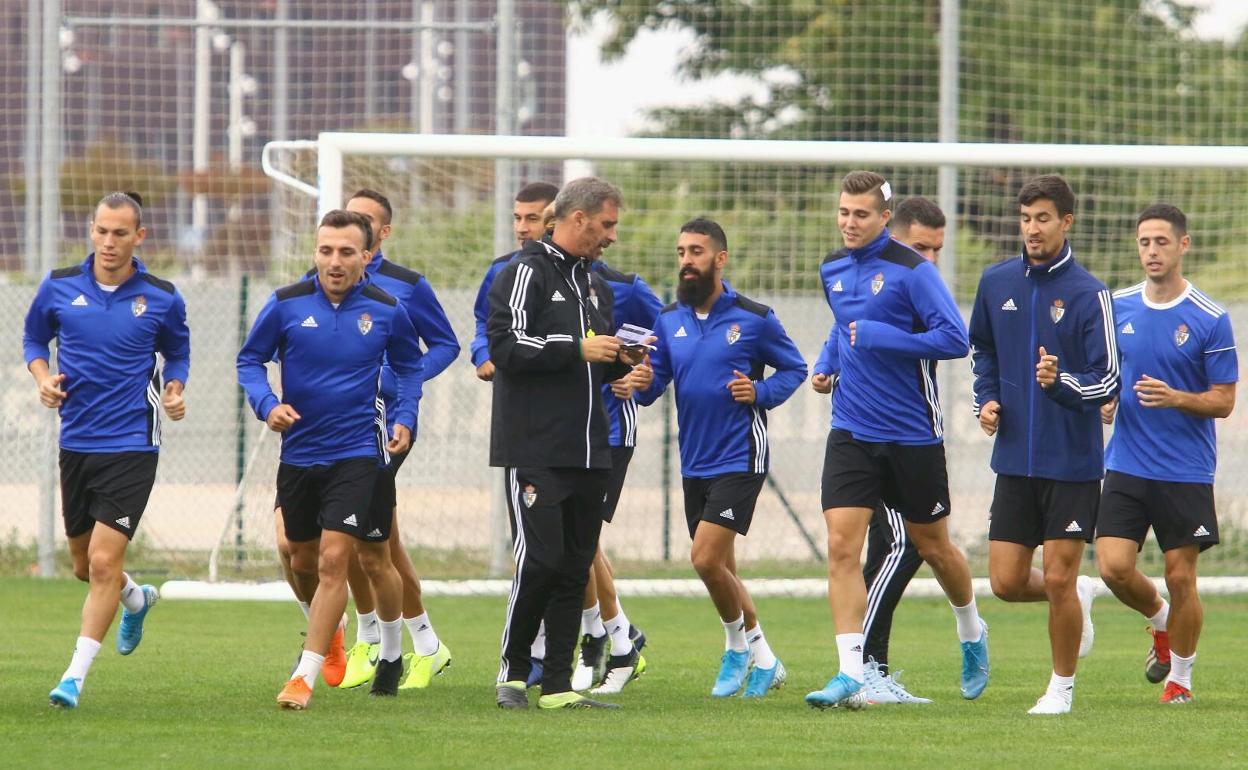 Entrenamiento de la SD Ponferradina.
