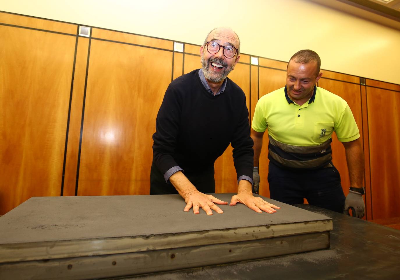 Fotos: Miguel Rellán deja huella en Ponferrada