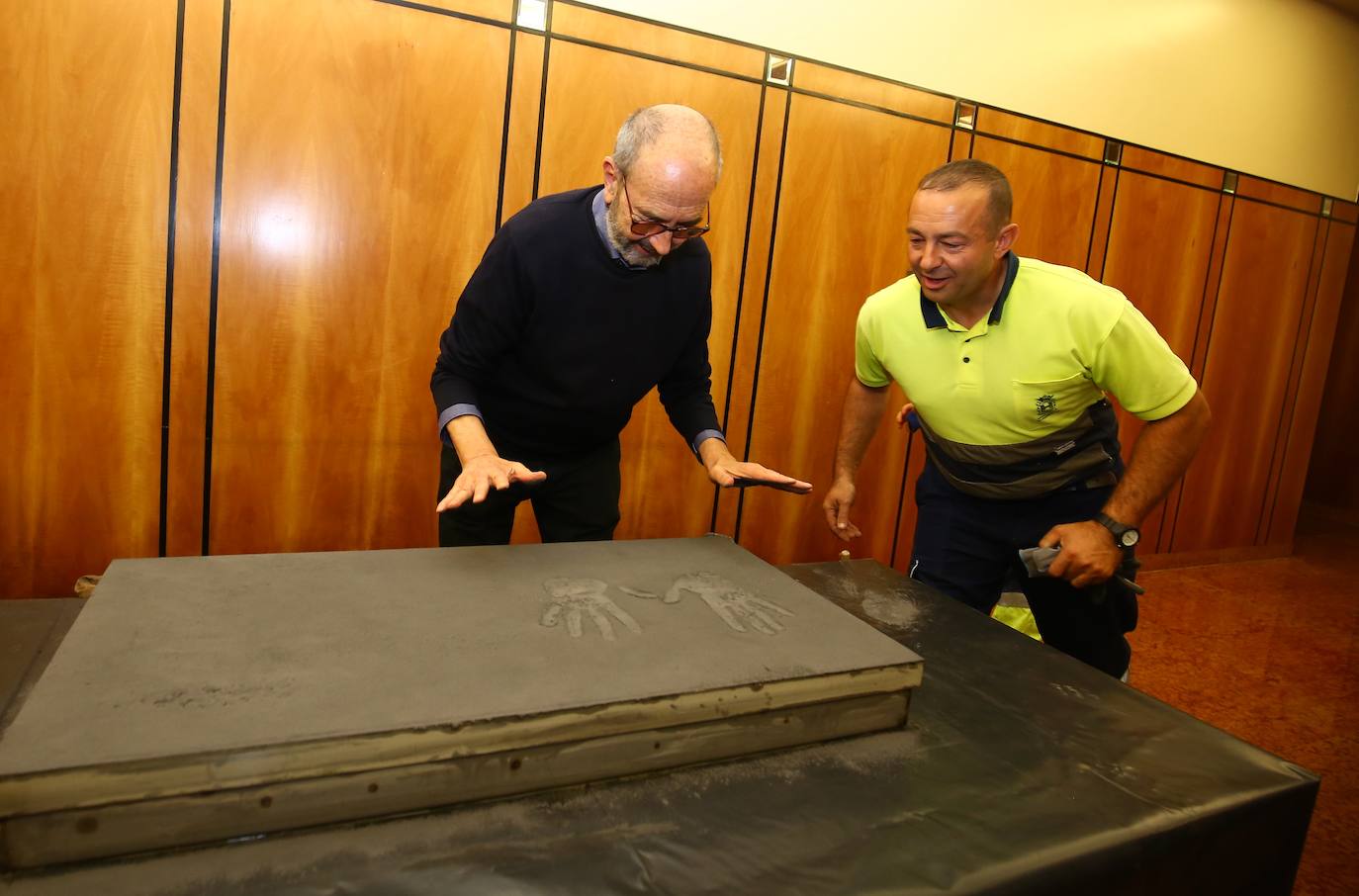 Fotos: Miguel Rellán deja huella en Ponferrada