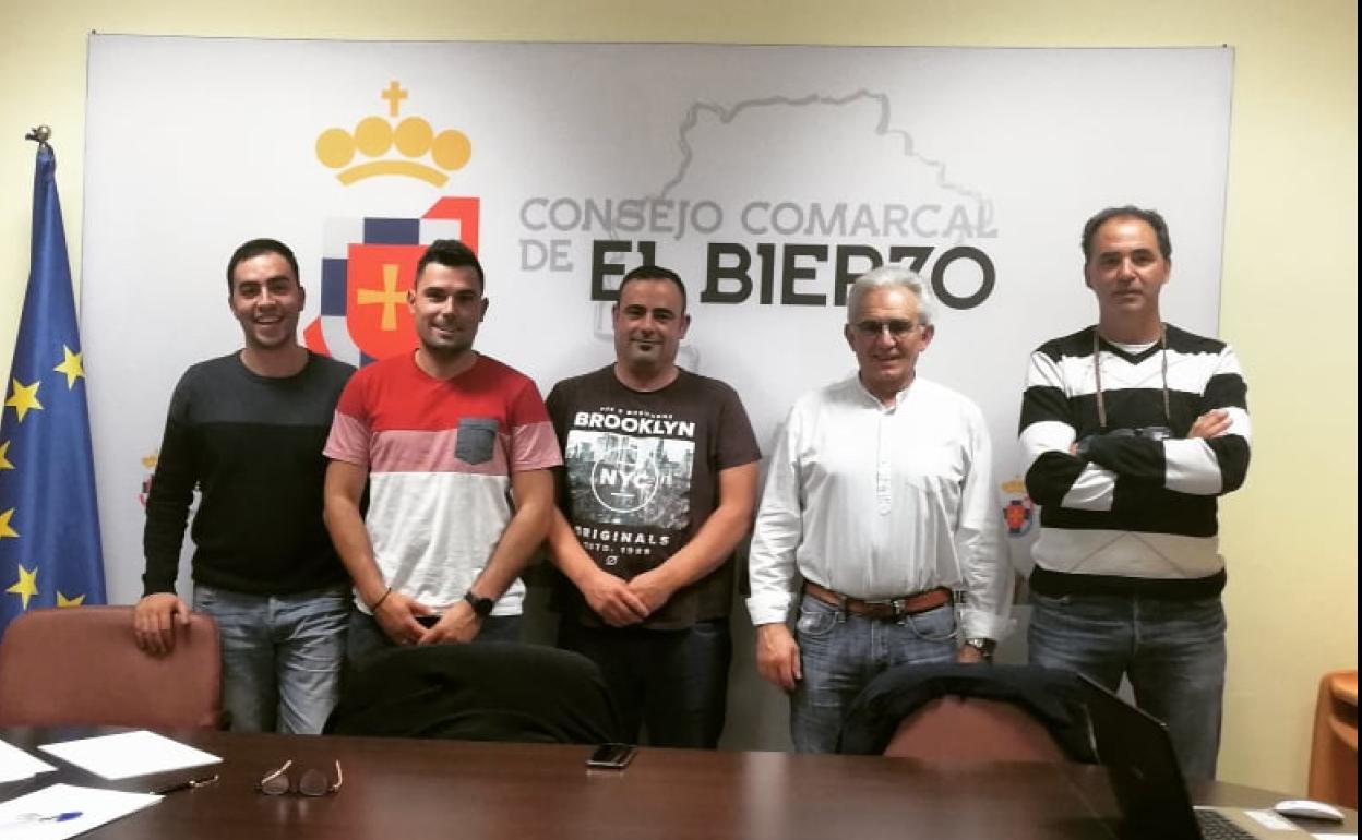 Representantes del Consorcio de la Reserva de la Biosfera de los Ancares Leoneses.