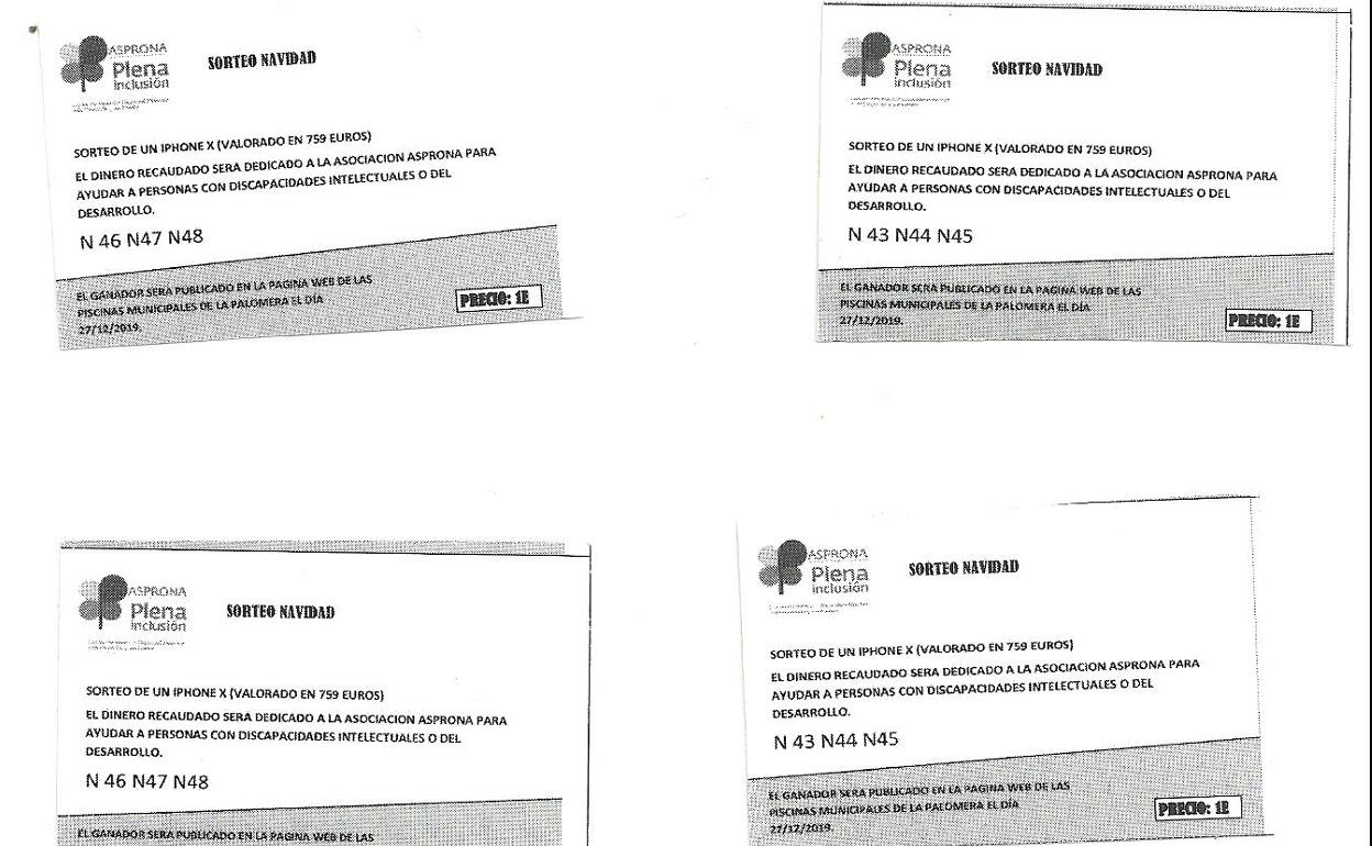 Imagen de las papeletas falsas.