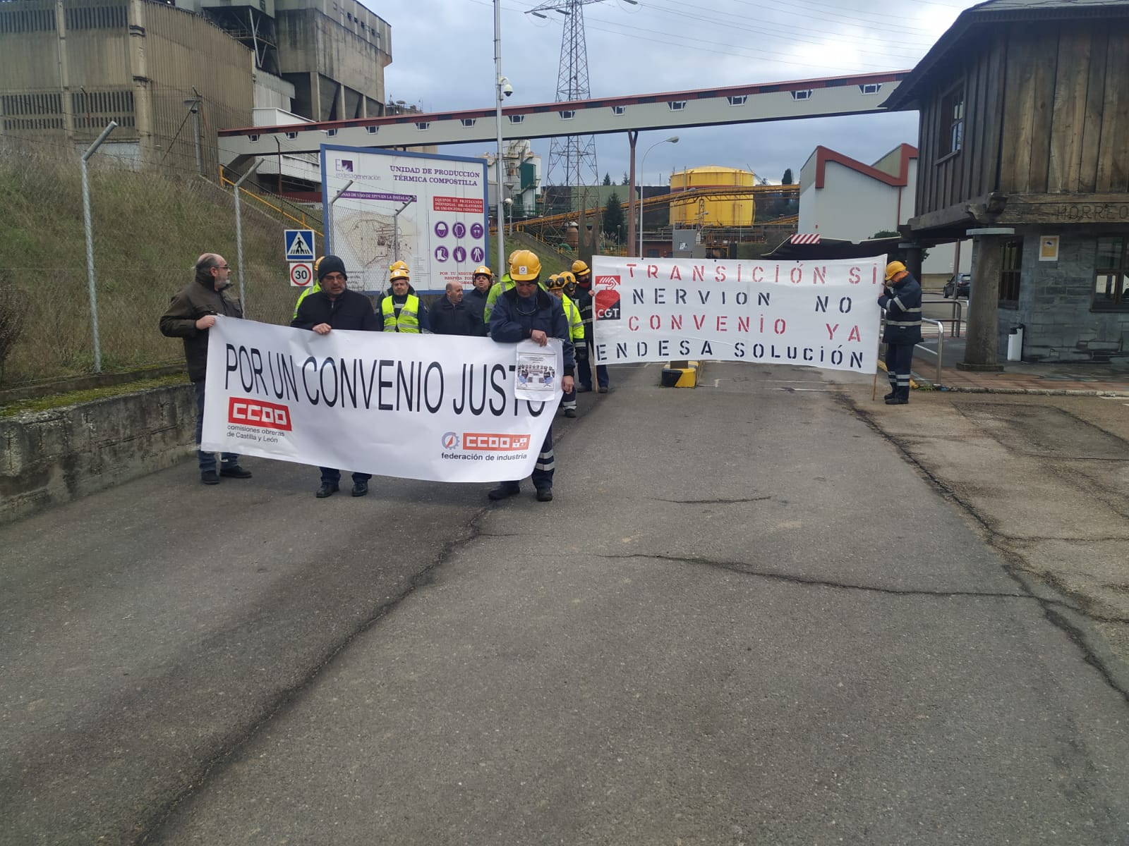Fotos: Manifestación de los trabajaores de Nervión Industries en Compostilla