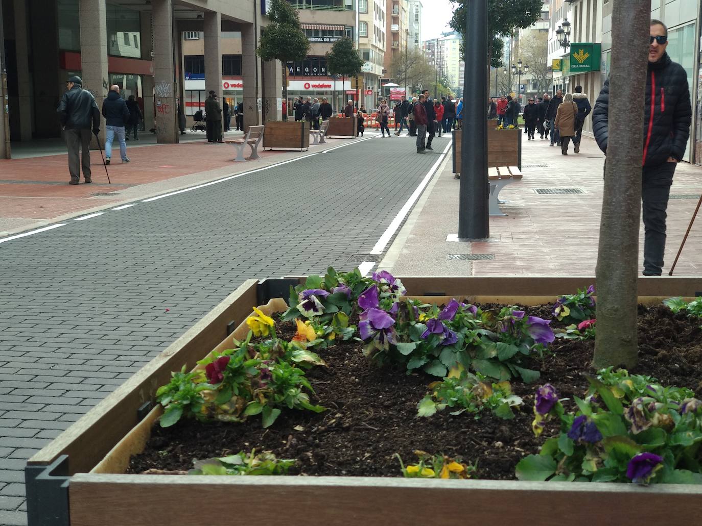 Fotos: Ponferrada abre al tráfico la calle Gómez Núñez tras las obras de remodelación