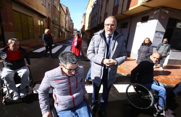 Fotos: Inauguración de las obras del Plan de Accesibilidad en el barrio del Temple de Ponferrada