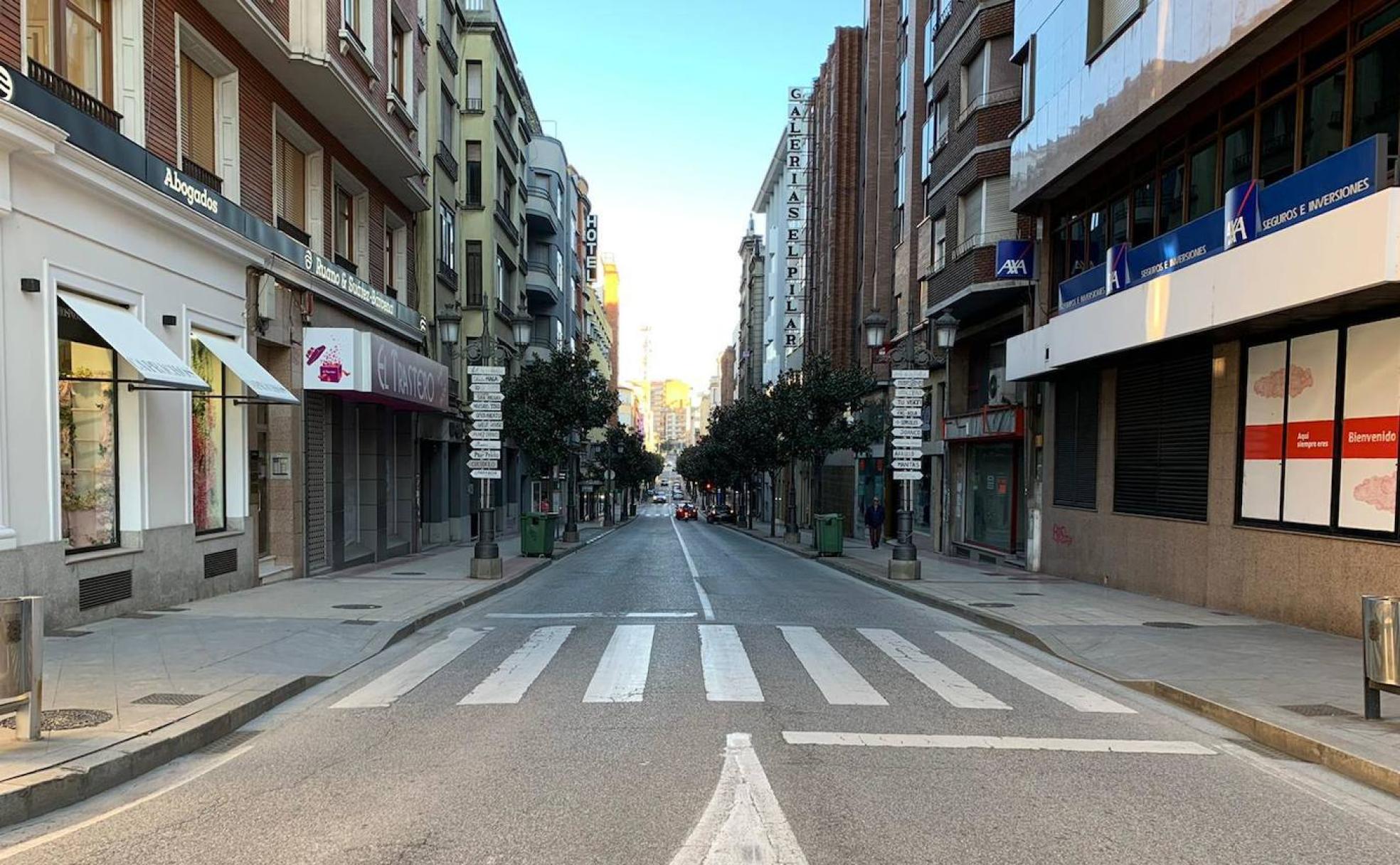 Imagen de la Avenida de la Puebla durante el estado de alarma.