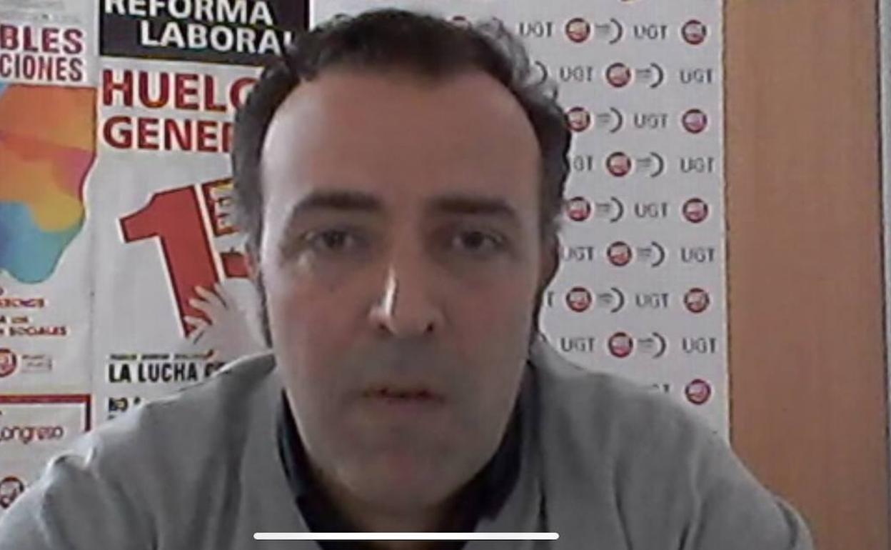 Omar Rodríguez, durante la rueda de prensa virtual.