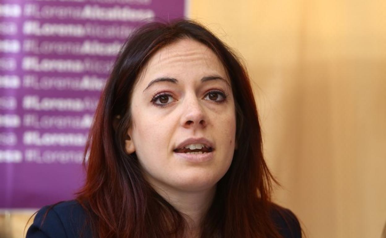 La portavoz de Podemos Ponferrada, Lorena González.