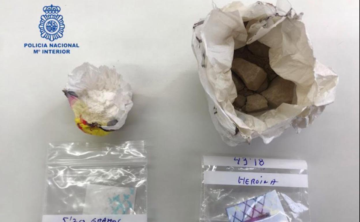 Imagen de la droga incautada.