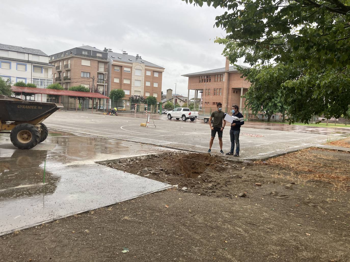 Fotos: Obras en el colegio Virgen de la Quinta Angustia de Cacabelos