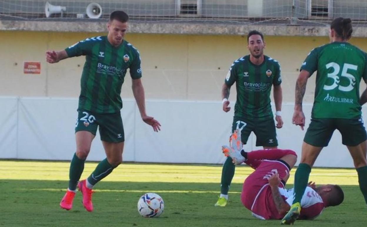 Señé, en una jugada con el Castellón.