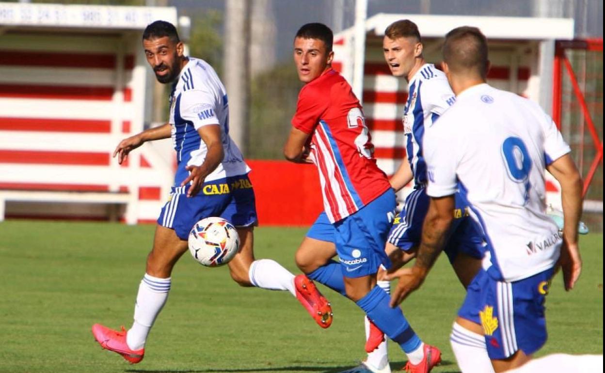 Bravo, en un partido con la Deportiva.