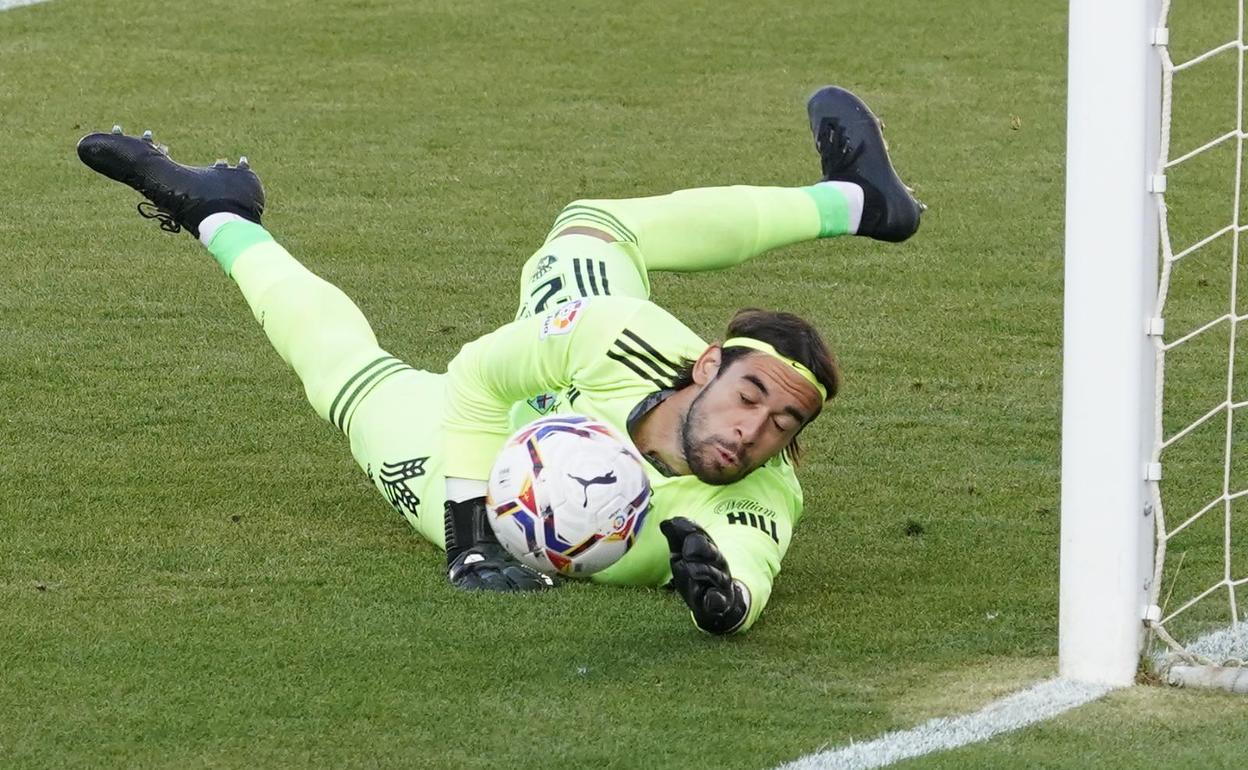 Caro, en un partido con la Deportiva.