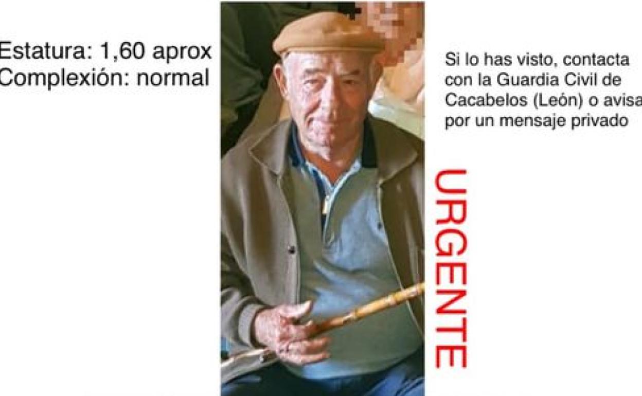 Imagen difundida por la familia del hombre desaparecido, Salvador Ordóñez. 