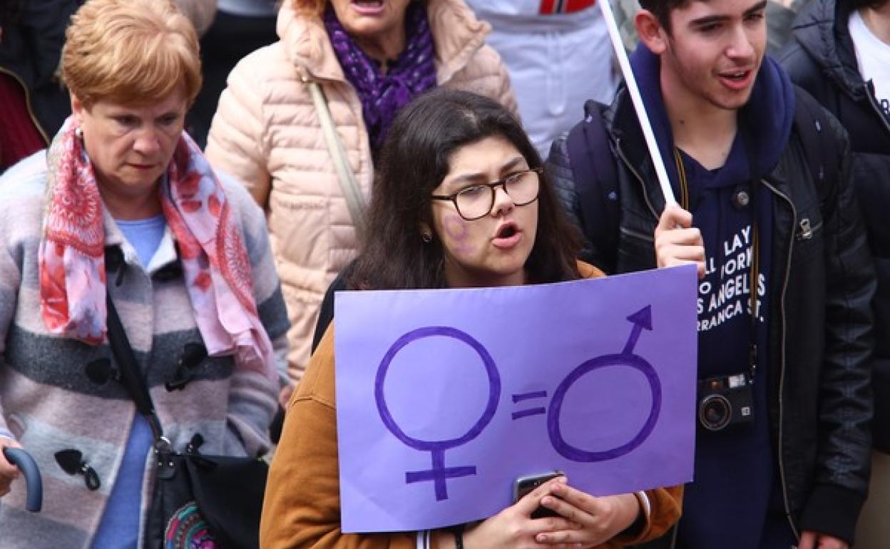 Manifestacion del 8-M en Ponferrada.