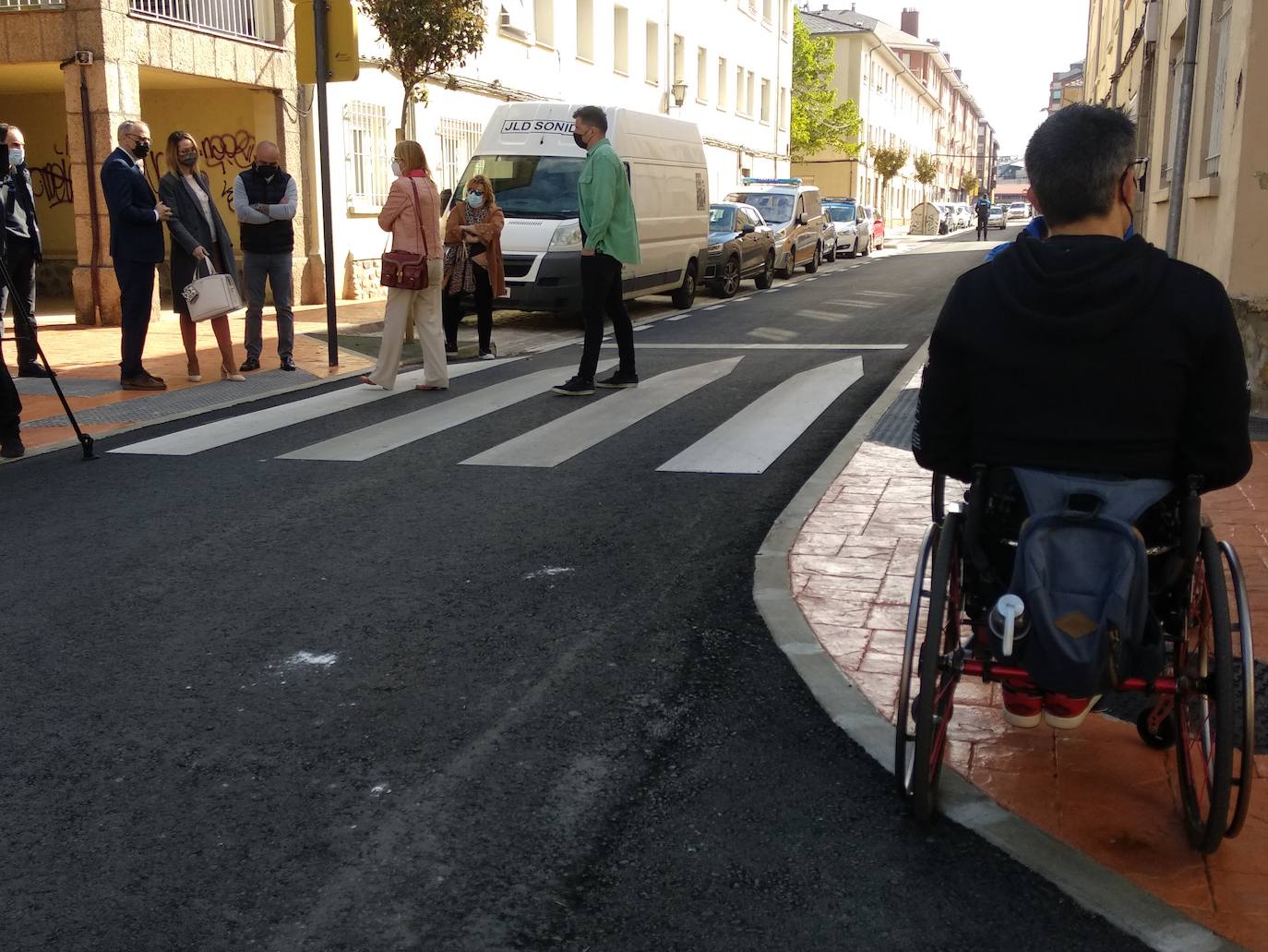 Fotos: Ponferrada invierte 510.000 euros en mejorar la accesibilidad en cinco calles en el barrio del Temple