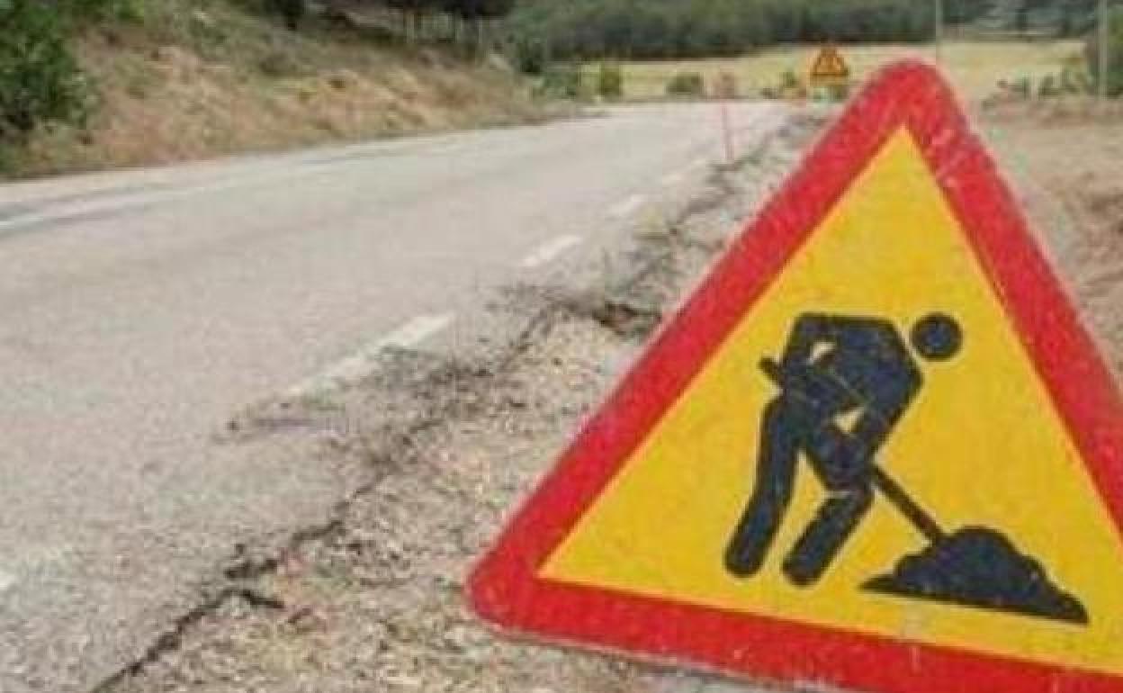 Carretera en obras.