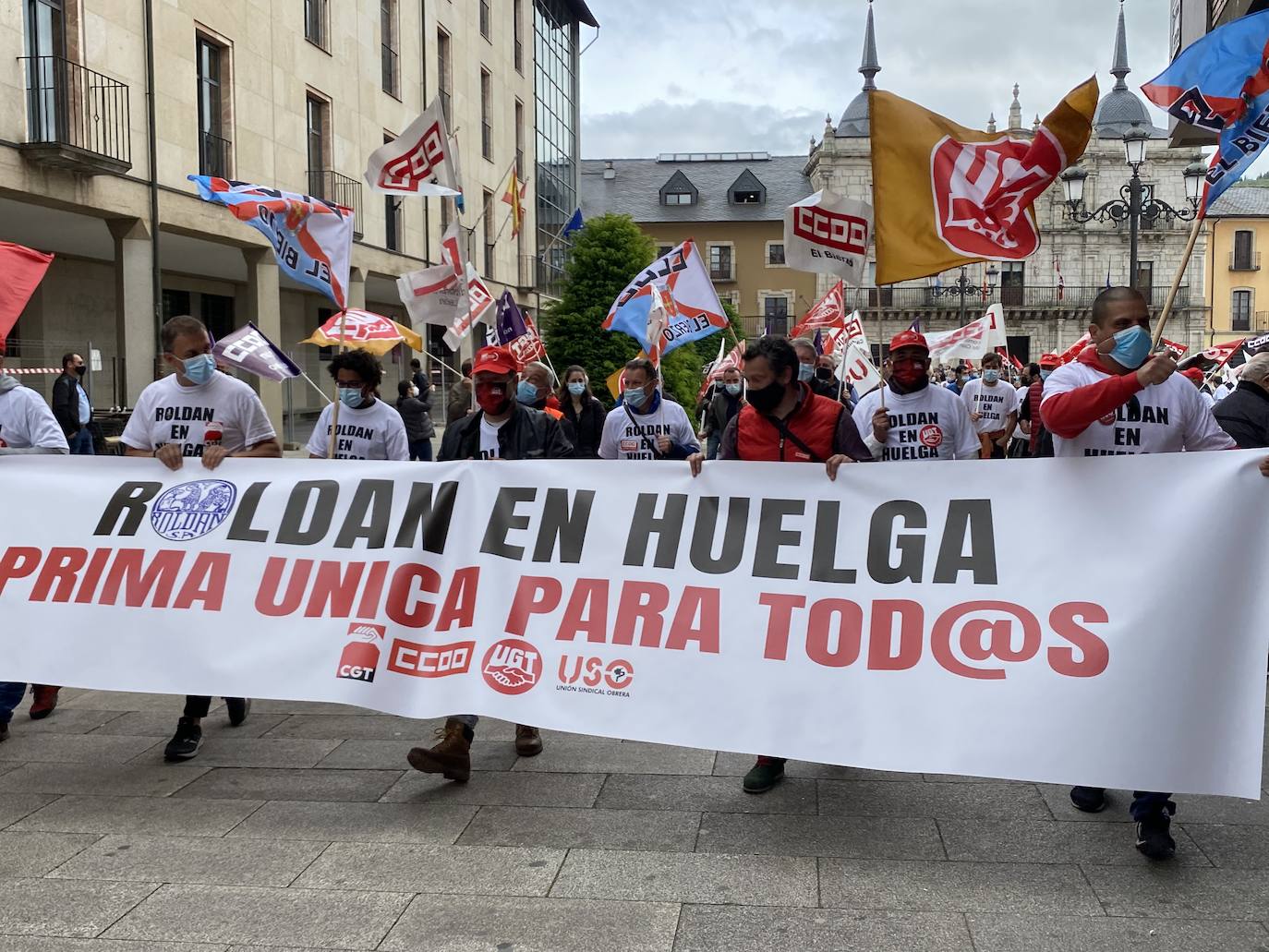 Fotos: Manifestación de los trabajadores de Roldán