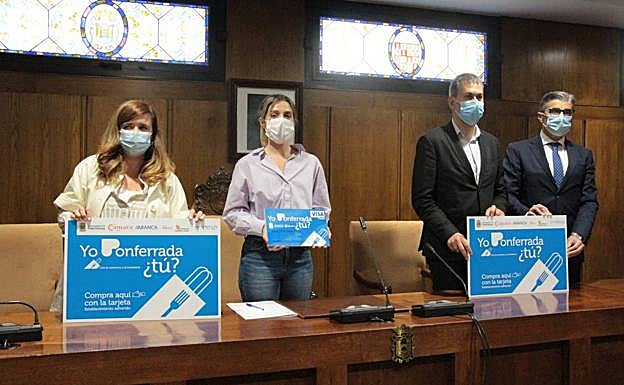 Presentación de las tarjetas de consumo 'Yo Ponferrada, ¿Tú?'.