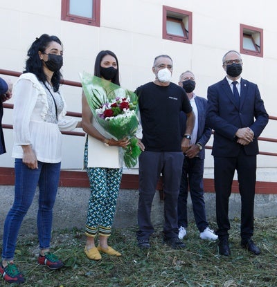 Acto de homenaje y nominación del pabellón polideportivo de Fuentesnuevas, dedicado a la atleta Nuria Lugueros. 