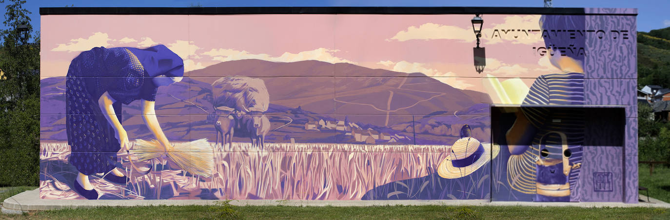 Fotos: La historia de Quintana de Fuseros en un enorme graffiti