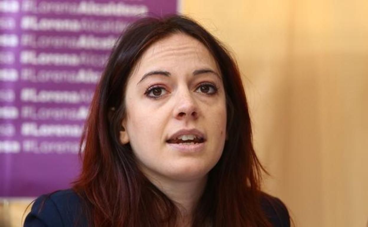 Lorena González, portavoz de Podemos en el Ayuntamiento de Ponferrada.