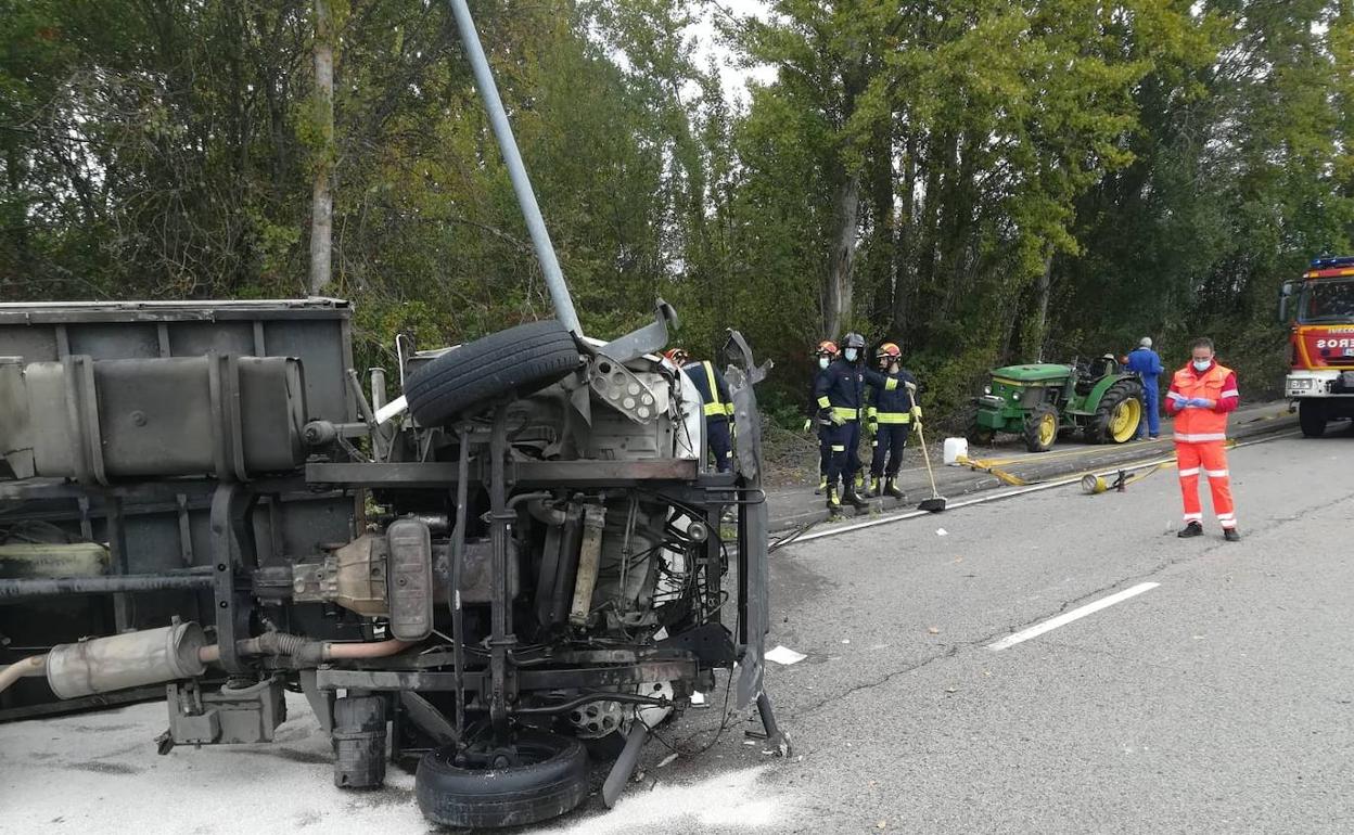 Imagen del accidente.