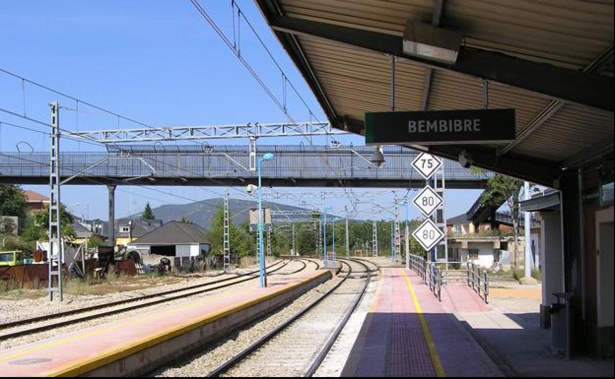 Estación de tren de Bembibre.