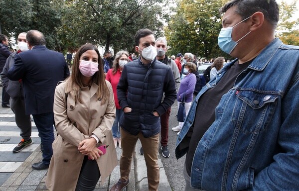 Manifestación en Ponferrada por el cierre de los consultorios médicos.