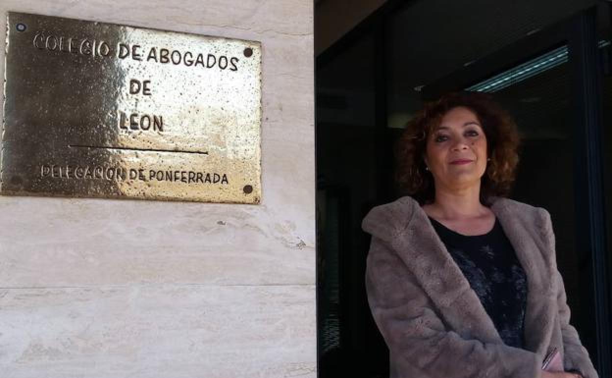 La presidenta de la delegación en Ponferrada del Colegio de Abogados de León, Yolanda Álvarez.