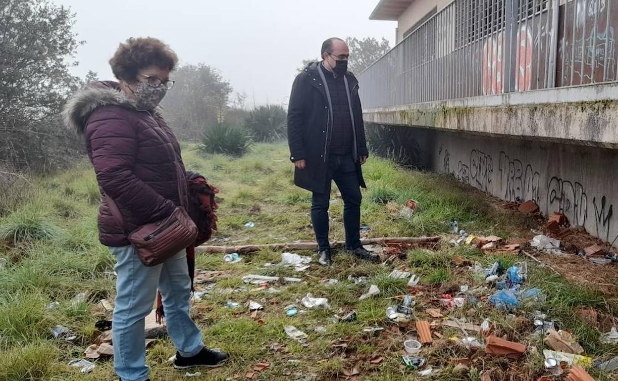 Visita del portavoz del PP a Otero.