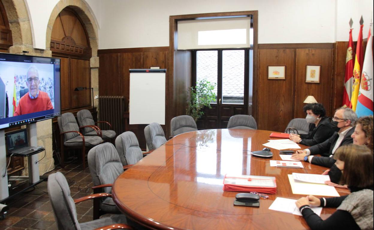Imagen del acto de extinción del Consorcio Fiscal del Mundial de Ciclismo.