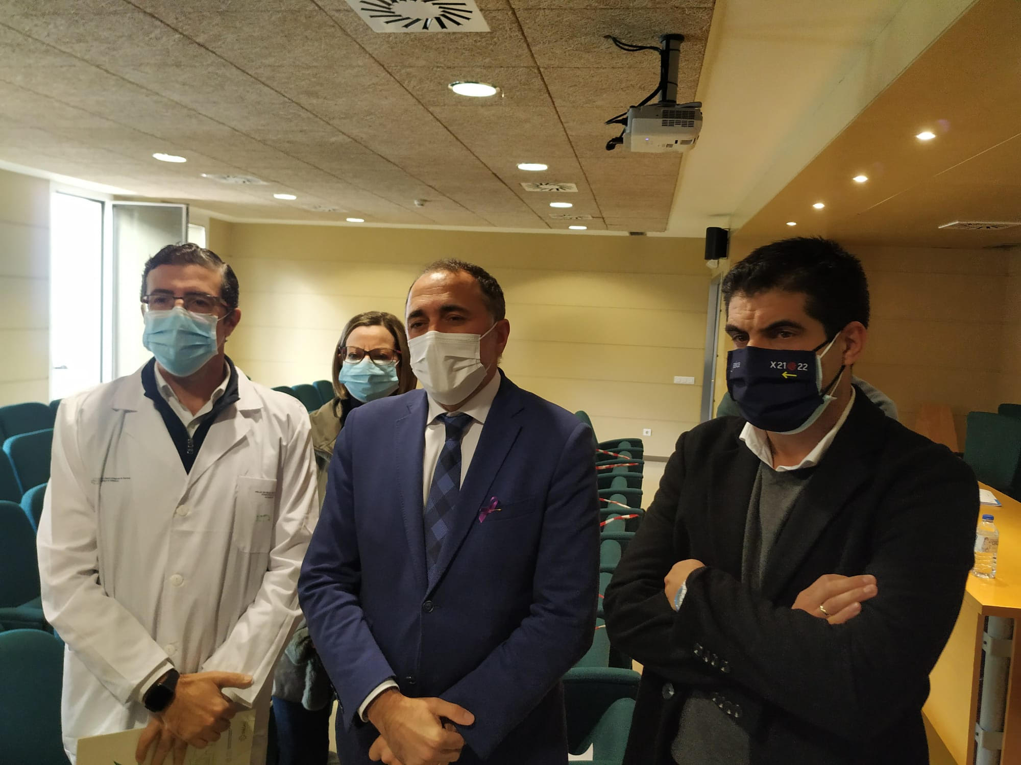 Visita del consejero de Sanidad de la Xunta al Hospital de Valdeorras.