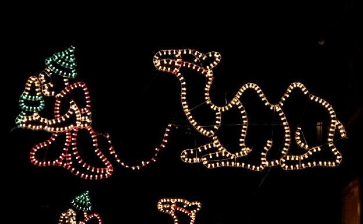 Luces navideñas.