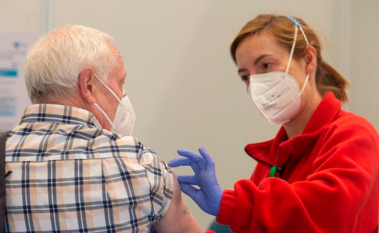 Vacunación contra la Covid en Ponferrada.