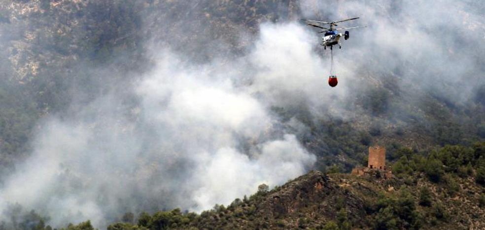 Imagen de un incendio en El Bierzo.