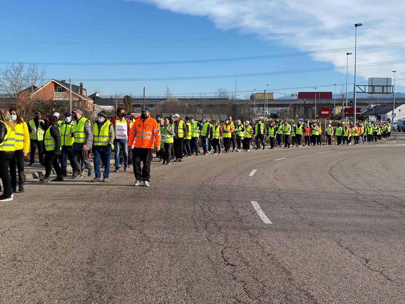 La 'marcha blanca' encara su última etapa entre Cubillos del Sil y Ponferrada.